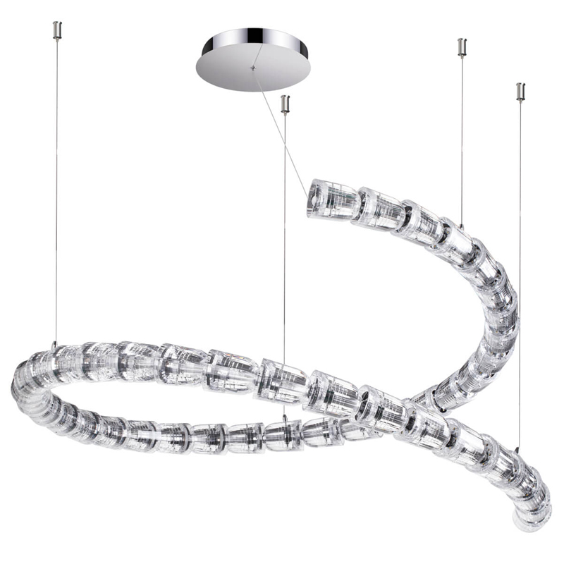 Люстра Safora Chrome Хром Прозрачный Люстра Safora Chrome Хром Прозрачный в Барнауле | Loft Concept