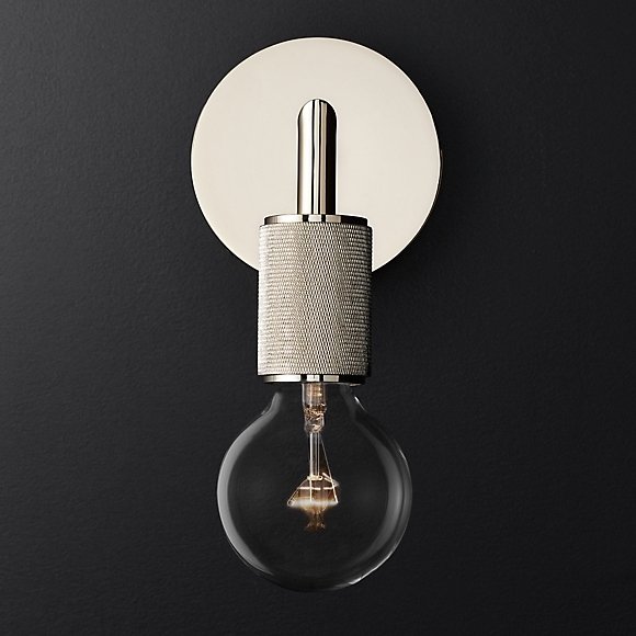 Бра RH Utilitaire Single Sconce Silver Никель Бра RH Utilitaire Single Sconce Silver Никель в Барнауле | Loft Concept