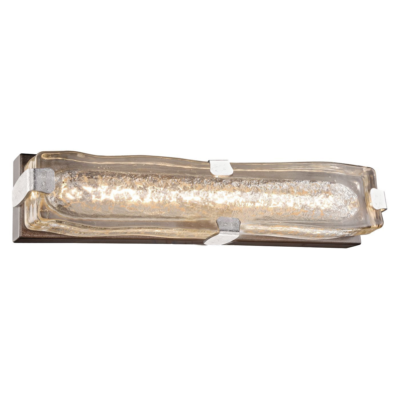 Бра с плафоном из выдувного муранского стекла Lumpio Silver Серебристый Коричневый Бра с плафоном из выдувного муранского стекла Lumpio Silver Серебристый Коричневый в Барнауле | Loft Concept