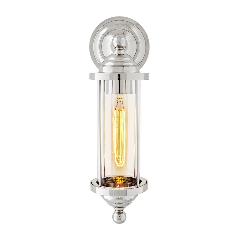 Бра Eichholtz Wall Lamp Clayton Nickel Никель Прозрачное Стекло Бра Eichholtz Wall Lamp Clayton Nickel Никель Прозрачное Стекло в Барнауле | Loft Concept