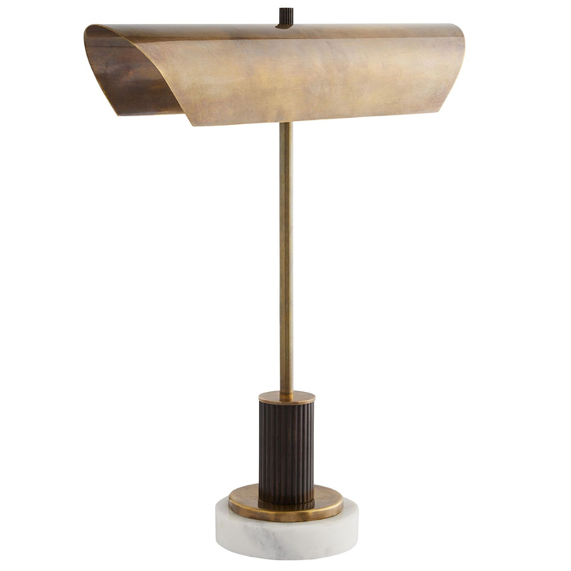 Дизайнерская настольная лампа LANSING LAMP Черный Золотой Белый Дизайнерская настольная лампа LANSING LAMP Черный Золотой Белый в Барнауле | Loft Concept
