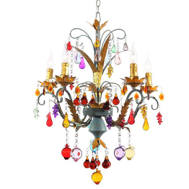 Люстра Colored Glass Pendant Chandelier 55 Мульти Люстра Colored Glass Pendant Chandelier 55 Мульти в Барнауле | Loft Concept
