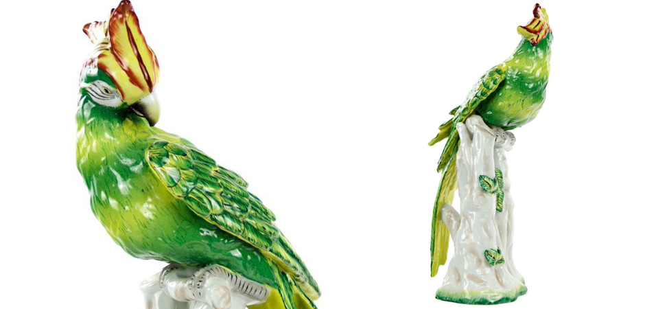 Статуэтка Porcelain Green Parrot Статуэтка Porcelain Green Parrot - Loft-Concept в Барнауле