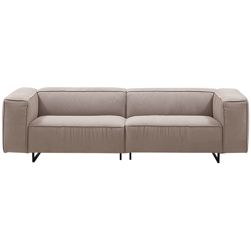 Диван Bastien Soft Beige Sofa Бежевый Черный Диван Bastien Soft Beige Sofa Бежевый Черный в Барнауле | Loft Concept