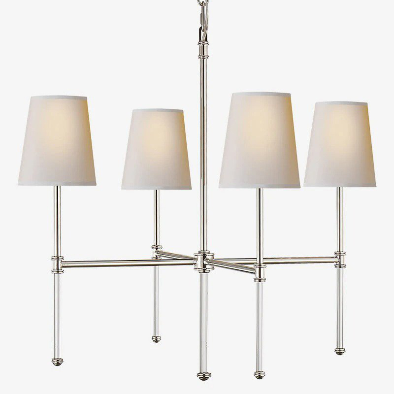 Люстра Nicoleta Silver Chandelier Серебряный Белый Люстра Nicoleta Silver Chandelier Серебряный Белый в Барнауле | Loft Concept