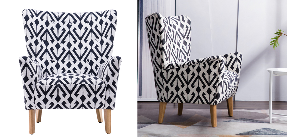 Кресло Black and White Triangle Chair Кресло Black and White Triangle Chair - Loft-Concept в Барнауле