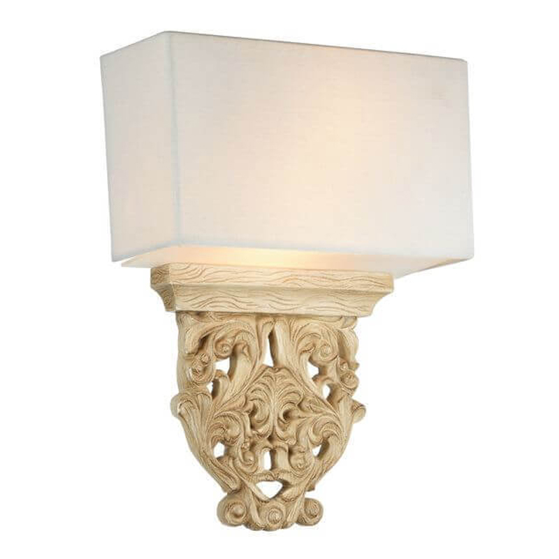 Бра Agueta Light Sconce Белый Бежевый Бра Agueta Light Sconce Белый Бежевый в Барнауле | Loft Concept