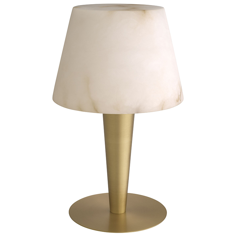 Настольная лампа Eichholtz Table Lamp Scarlette Бежевый Белый Мрамор Bianco Латунь Настольная лампа Eichholtz Table Lamp Scarlette Бежевый Белый Мрамор Bianco Латунь в Барнауле | Loft Concept