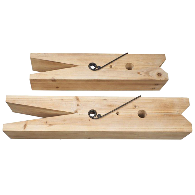 Комплект из 2-х полок в виде прищепок Clothespins Shelves Древесина Комплект из 2-х полок в виде прищепок Clothespins Shelves Древесина в Барнауле | Loft Concept