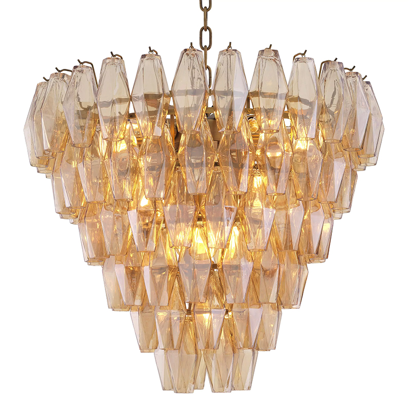 Люстра Eichholtz Chandelier Benini S Amber Янтарный Латунь Люстра Eichholtz Chandelier Benini S Amber Янтарный Латунь в Барнауле | Loft Concept