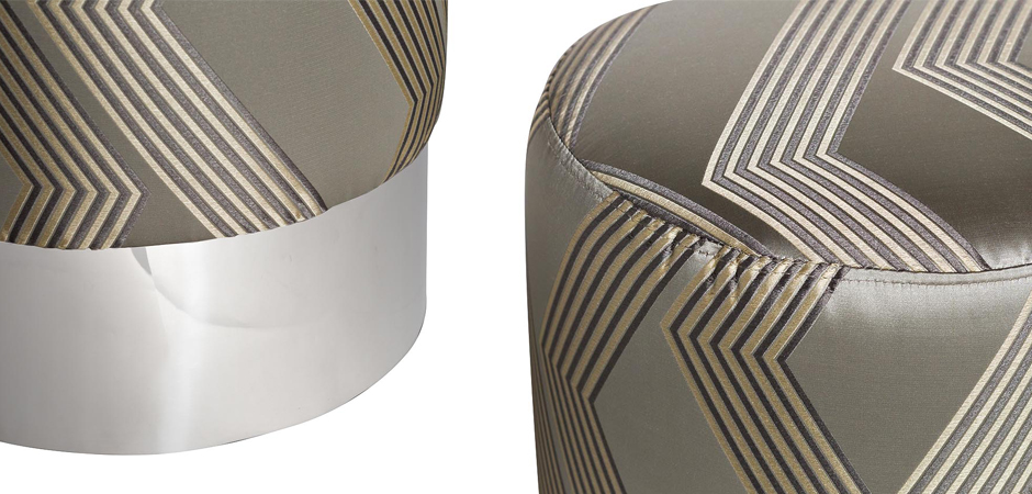 Пуф Silver Chevron Puff Пуф Silver Chevron Puff - Loft-Concept в Барнауле