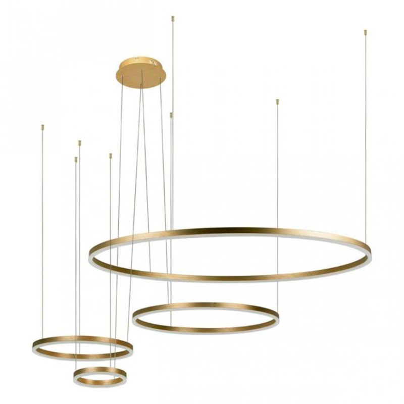 Люстра Neo Circles Gold II Золотой Люстра Neo Circles Gold II Золотой в Барнауле | Loft Concept