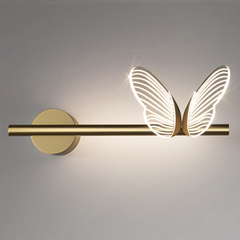 Бра Бабочка Butterfly Wall Lamp F Золотой Прозрачный Бра Бабочка Butterfly Wall Lamp F Золотой Прозрачный в Барнауле | Loft Concept