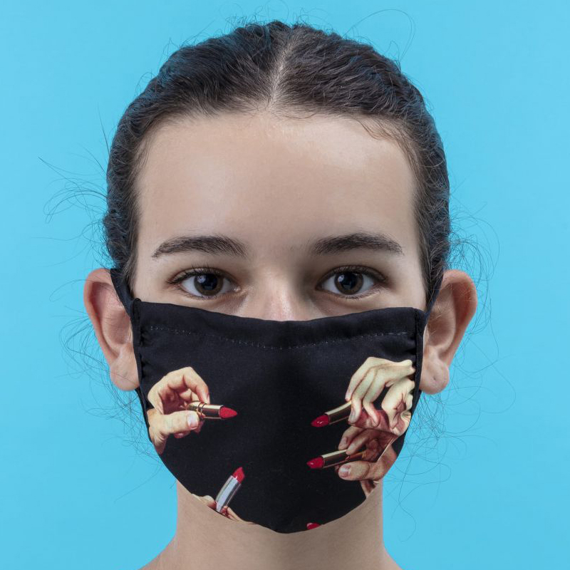 Маска для лица Seletti Facemask Lipstick Black S-M Черный Маска для лица Seletti Facemask Lipstick Black S-M Черный в Барнауле | Loft Concept