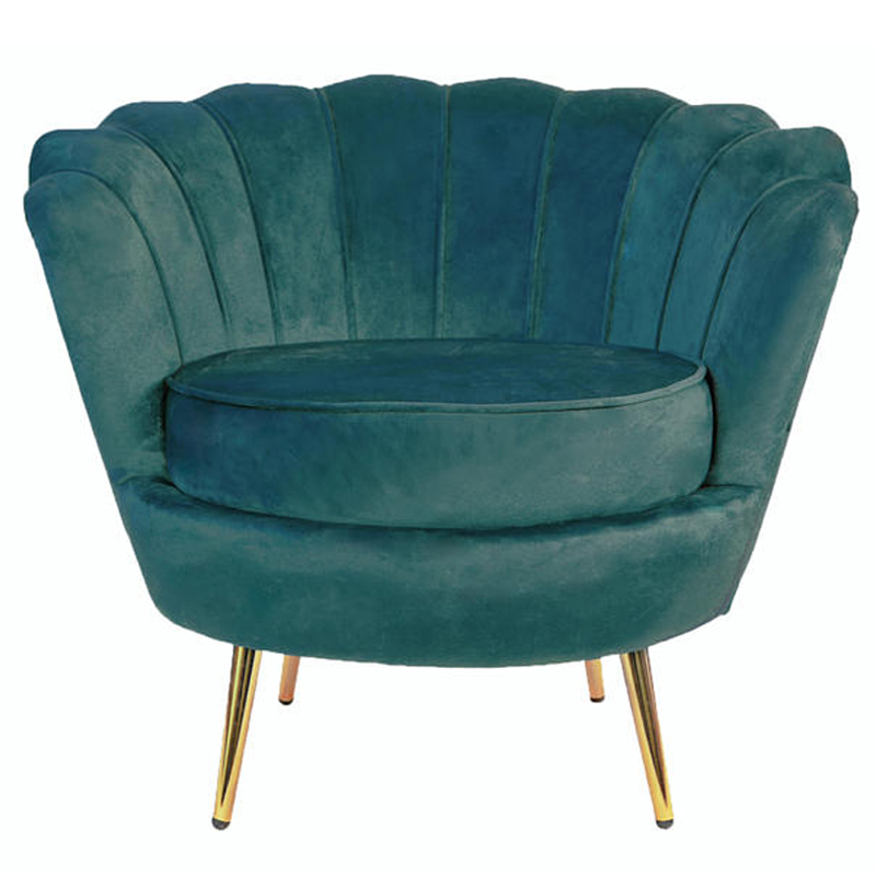 Кресло Бирюзовый велюр Trapezium Turquoise velvet Бирюзовый Кресло Бирюзовый велюр Trapezium Turquoise velvet Бирюзовый в Барнауле | Loft Concept