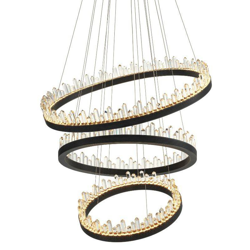 Люстра Eichholtz Chandelier Randall Темная бронза Прозрачный (Transparent) Люстра Eichholtz Chandelier Randall Темная бронза Прозрачный (Transparent) в Барнауле | Loft Concept