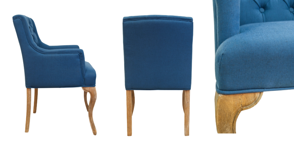 Стул French chairs Provence Amelia Blue ArmChair Стул French chairs Provence Amelia Blue ArmChair - Loft-Concept в Барнауле