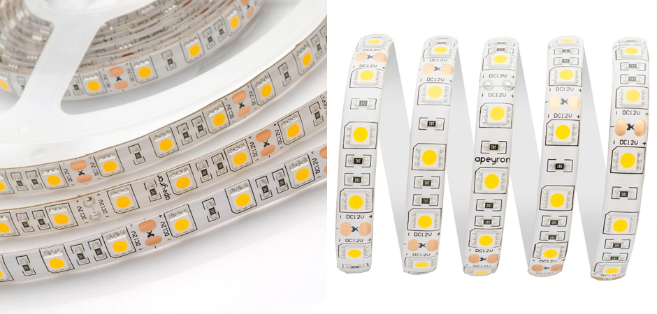 Светодиодная влагозащищенная лента 60LED/m 5050SMD теплый белый 5M Светодиодная влагозащищенная лента 60LED/m 5050SMD теплый белый 5M - Loft-Concept в Барнауле
