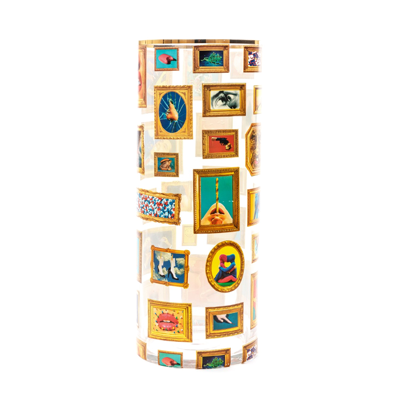 Ваза Seletti Frames Big Прозрачный Золотой Ваза Seletti Frames Big Прозрачный Золотой в Барнауле | Loft Concept