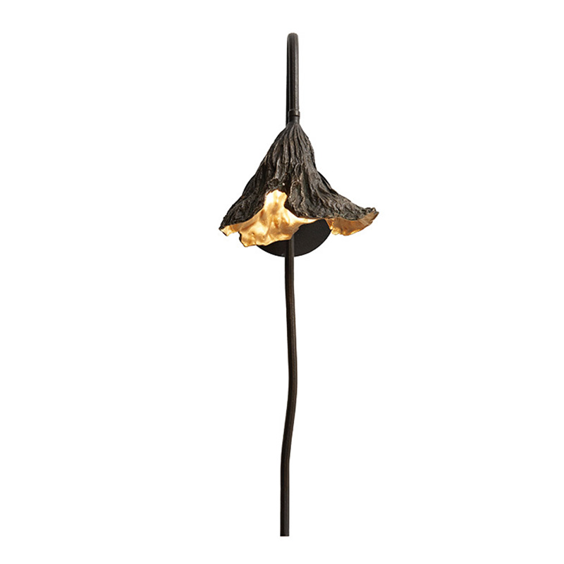 Настенный светильник Увядший Лотос Withering Lotus Lamp I Золотой Темная бронза Настенный светильник Увядший Лотос Withering Lotus Lamp I Золотой Темная бронза в Барнауле | Loft Concept