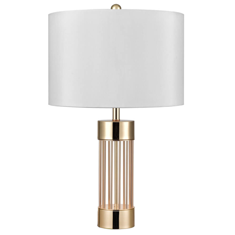 Настольная лампа с Абажуром Золотая MANTRA Table Lamp Белый Золотой в Барнауле | Loft Concept 