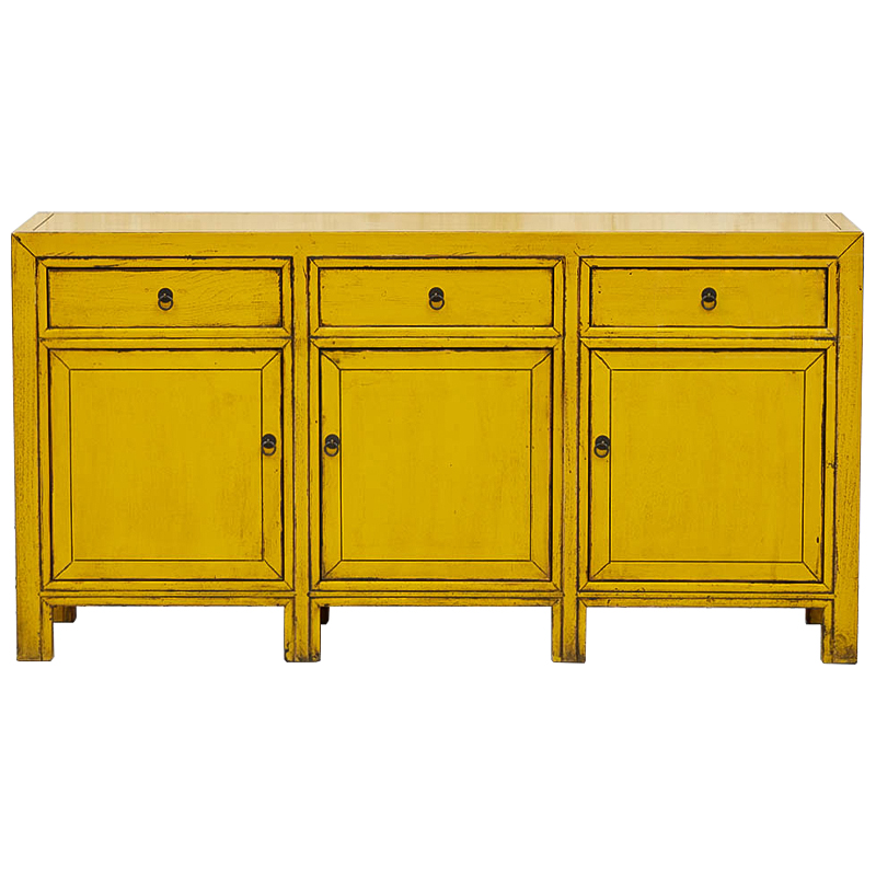 Комод Yellow Vintage Chest of Drawers Chinese Collection Желтый Комод Yellow Vintage Chest of Drawers Chinese Collection Желтый в Барнауле | Loft Concept