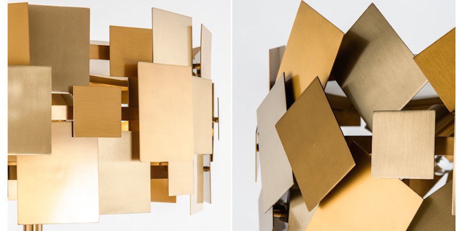 Торшер Gold Plate Floor Lamp Торшер Gold Plate Floor Lamp - Loft-Concept в Барнауле