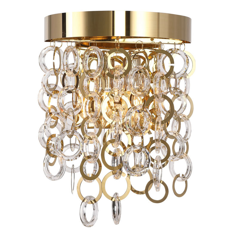 Бра Maryse Sconce Глянцевое золото Прозрачный Бра Maryse Sconce Глянцевое золото Прозрачный в Барнауле | Loft Concept