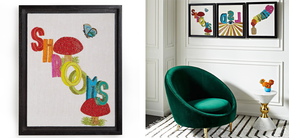 Панно Jonathan Adler Shrooms Beaded Wall Art Панно Jonathan Adler Shrooms Beaded Wall Art - Loft-Concept в Барнауле