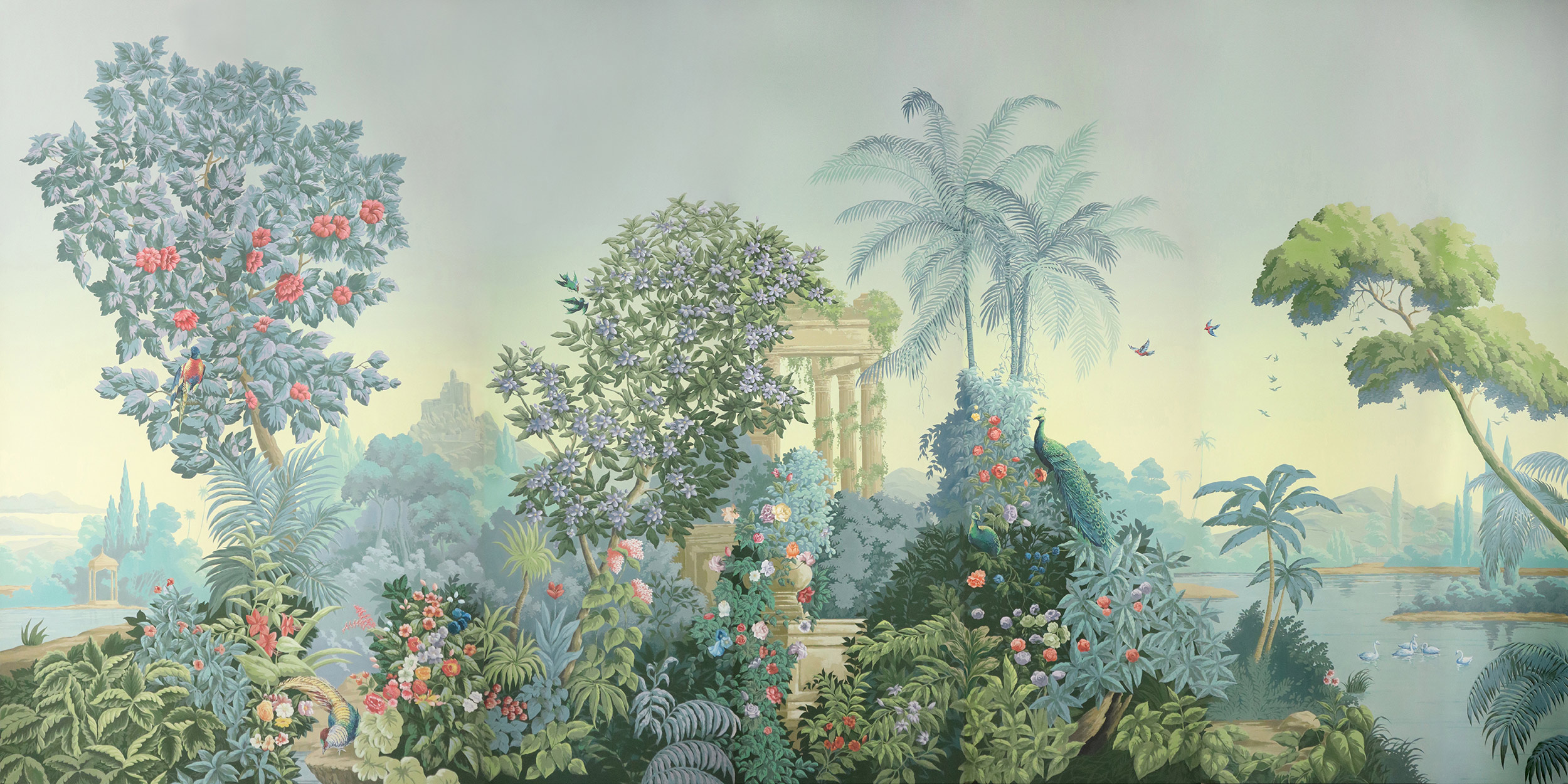 Обои ручная роспись Paradise Lost Celeste on scenic paper Обои ручная роспись Paradise Lost Celeste on scenic paper - постер Loft-Concept в Барнауле