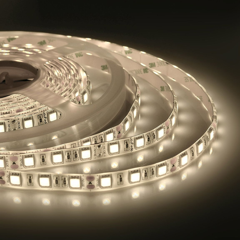 Светодиодная влагозащищенная лента 60LED/m 5050SMD теплый белый 5M Белый Светодиодная влагозащищенная лента 60LED/m 5050SMD теплый белый 5M Белый в Барнауле | Loft Concept