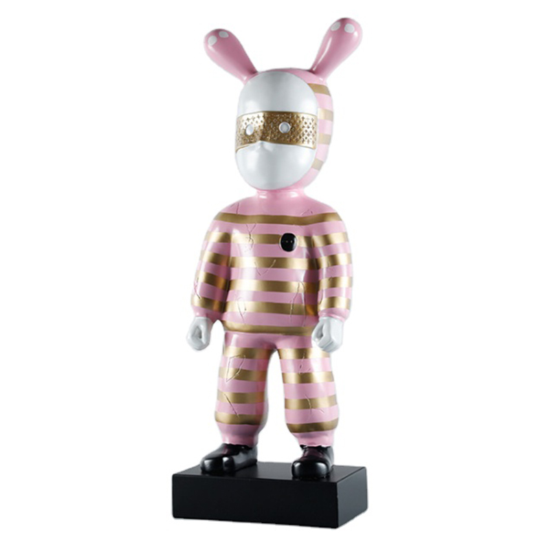 Rolito Large Figurine Pink Розовый Черный Золотой Rolito Large Figurine Pink Розовый Черный Золотой в Барнауле | Loft Concept
