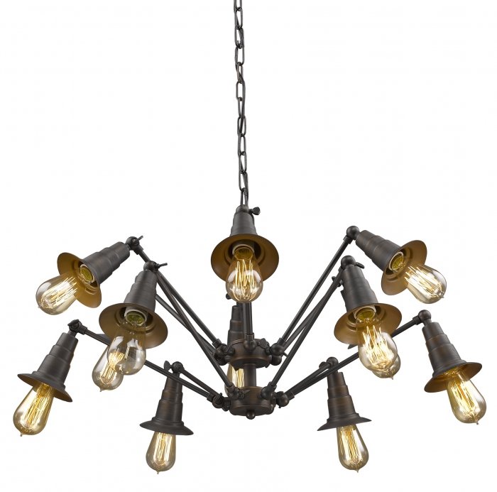 Люстра Loft Spider Chandelier 12 Коричневый винтаж в Барнауле | Loft Concept 