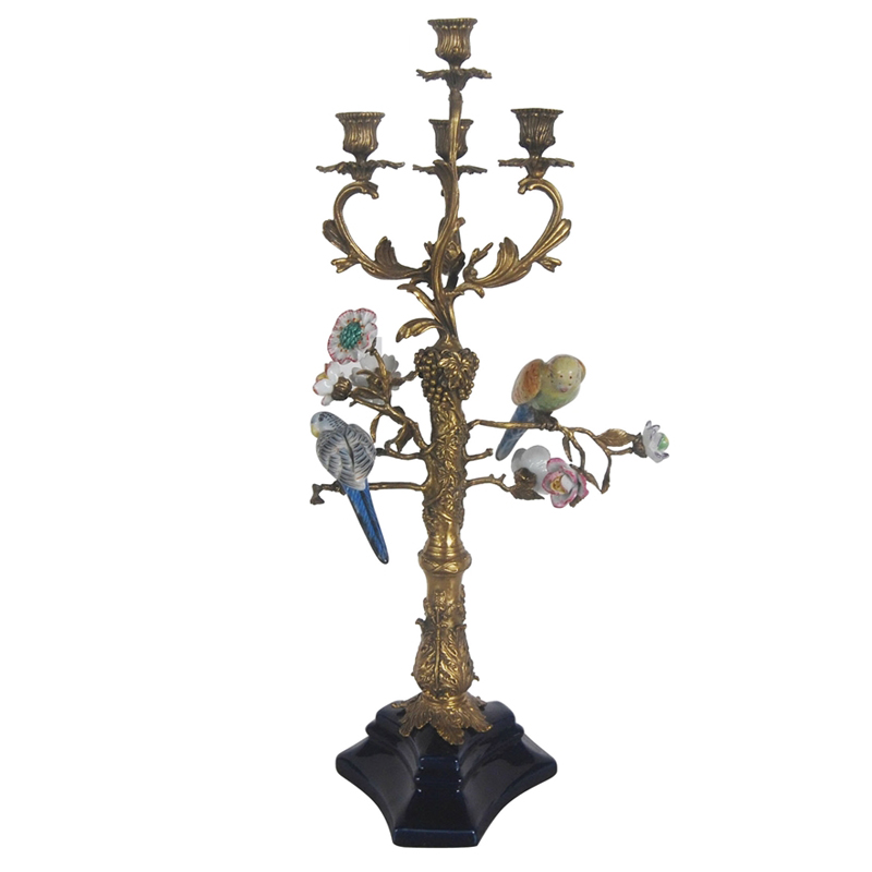 Подсвечник Parrots on a Bronze Tree Candlestick Бронза Мульти Подсвечник Parrots on a Bronze Tree Candlestick Бронза Мульти в Барнауле | Loft Concept