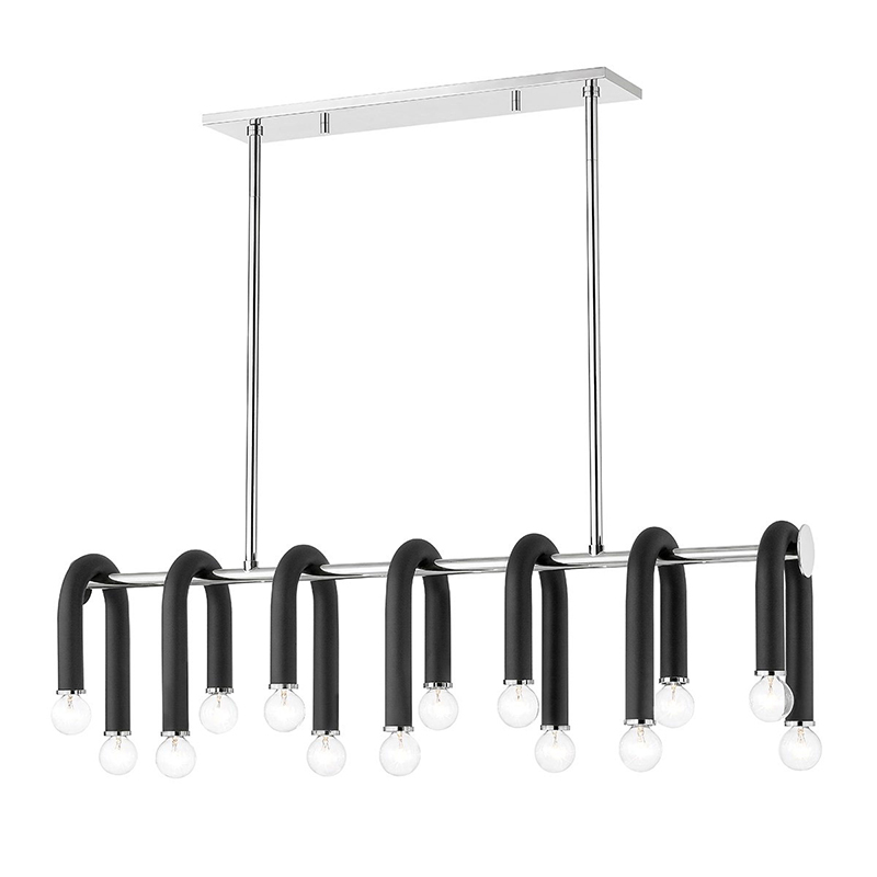 Люстра Paulson floppy chandelier chrome Черный Хром Люстра Paulson floppy chandelier chrome Черный Хром в Барнауле | Loft Concept