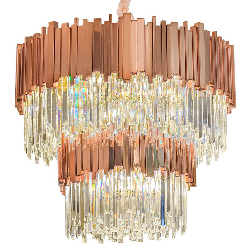 Круглая многоярусная люстра Luxxu Modern Cascade Chandelier Bronze Metal Glass 80 Бронза Прозрачное Стекло Круглая многоярусная люстра Luxxu Modern Cascade Chandelier Bronze Metal Glass 80 Бронза Прозрачное Стекло в Барнауле | Loft Concept