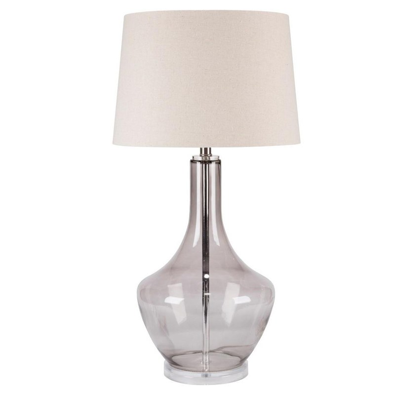 Настольная лампа Fantina Table lamp gray Белый Светло-серый Настольная лампа Fantina Table lamp gray Белый Светло-серый в Барнауле | Loft Concept