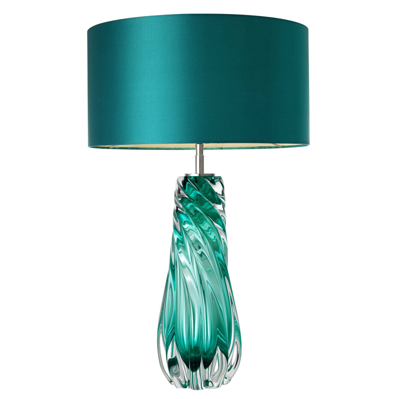 Настольная лампа Eichholtz Table Lamp Barron Бирюзовый Никель Настольная лампа Eichholtz Table Lamp Barron Бирюзовый Никель в Барнауле | Loft Concept