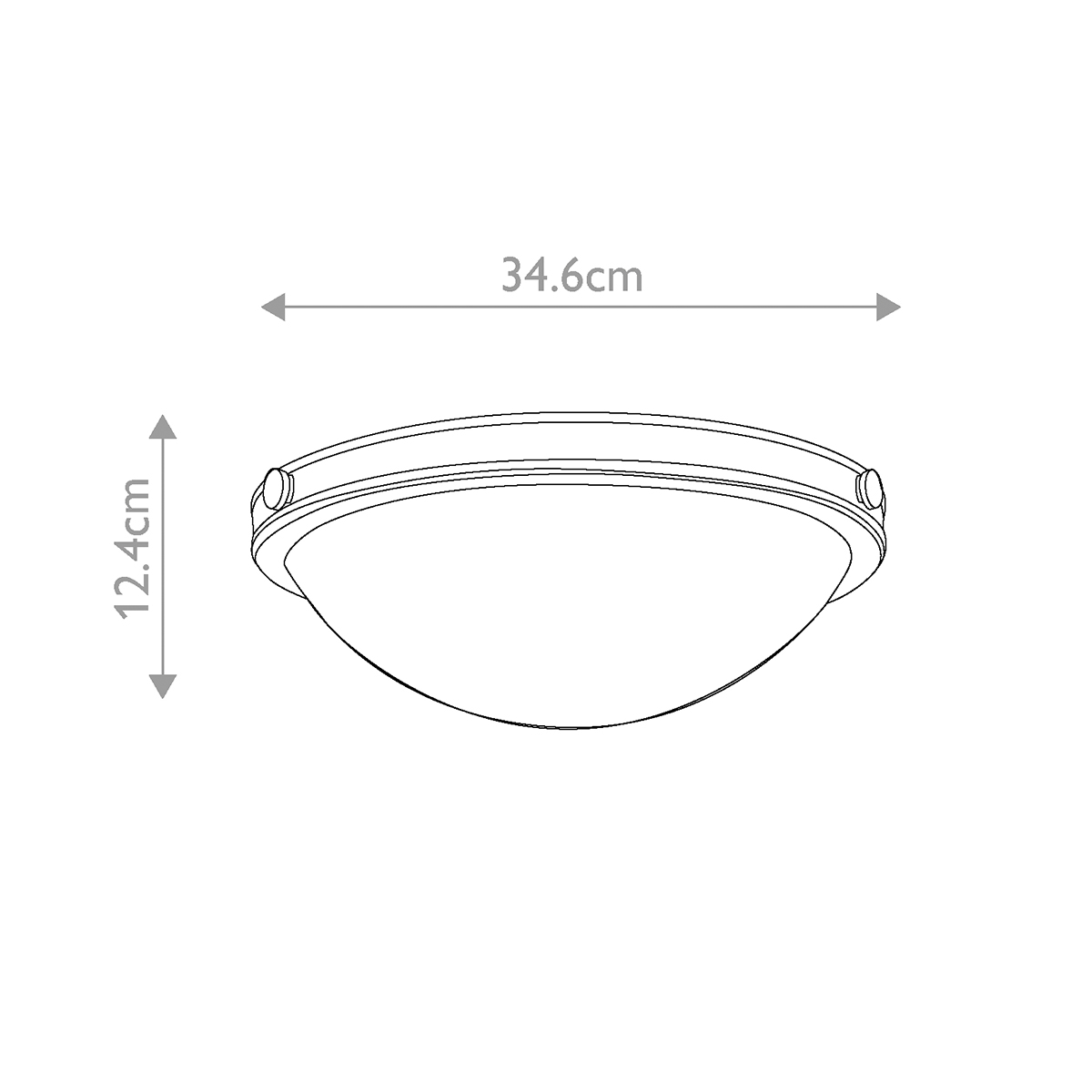 Потолочный светильник цвета латунь с полусферическим матовым белым плафоном Hinkley в Барнауле