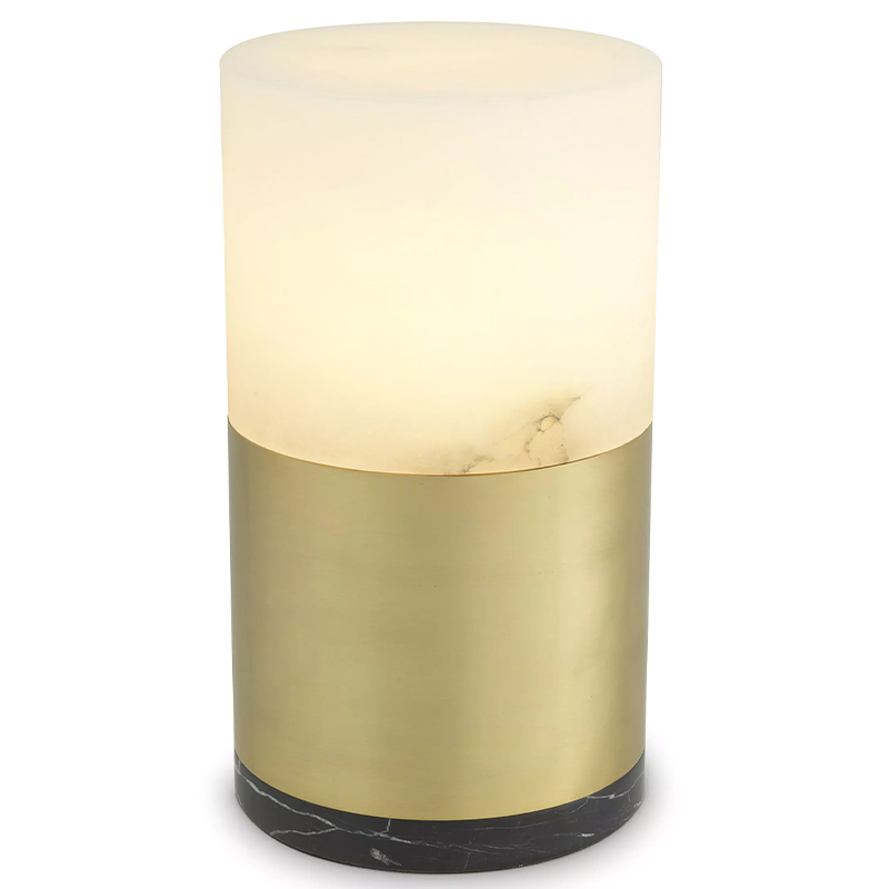 Настольная лампа Eichholtz Table Lamp McLean 20 cm Черный Латунь Бежевый в Барнауле | Loft Concept 