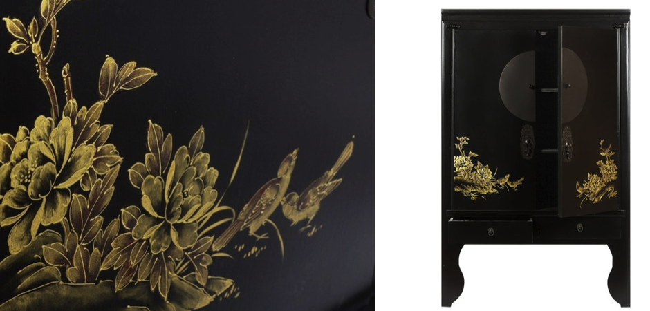Шкаф Chinese Bird Black Шкаф Chinese Bird Black - Loft-Concept в Барнауле