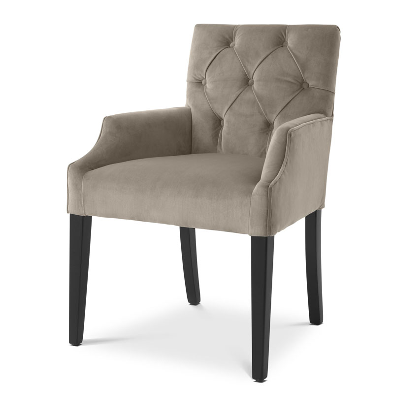 Стул Eichholtz DINING CHAIR ATENA WITH ARM Серый Стул Eichholtz DINING CHAIR ATENA WITH ARM Серый в Барнауле | Loft Concept