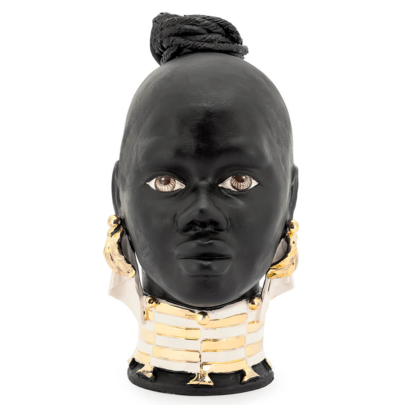 Статуэтка MASAI gold Черный Глянцевое золото Статуэтка MASAI gold Черный Глянцевое золото в Барнауле | Loft Concept
