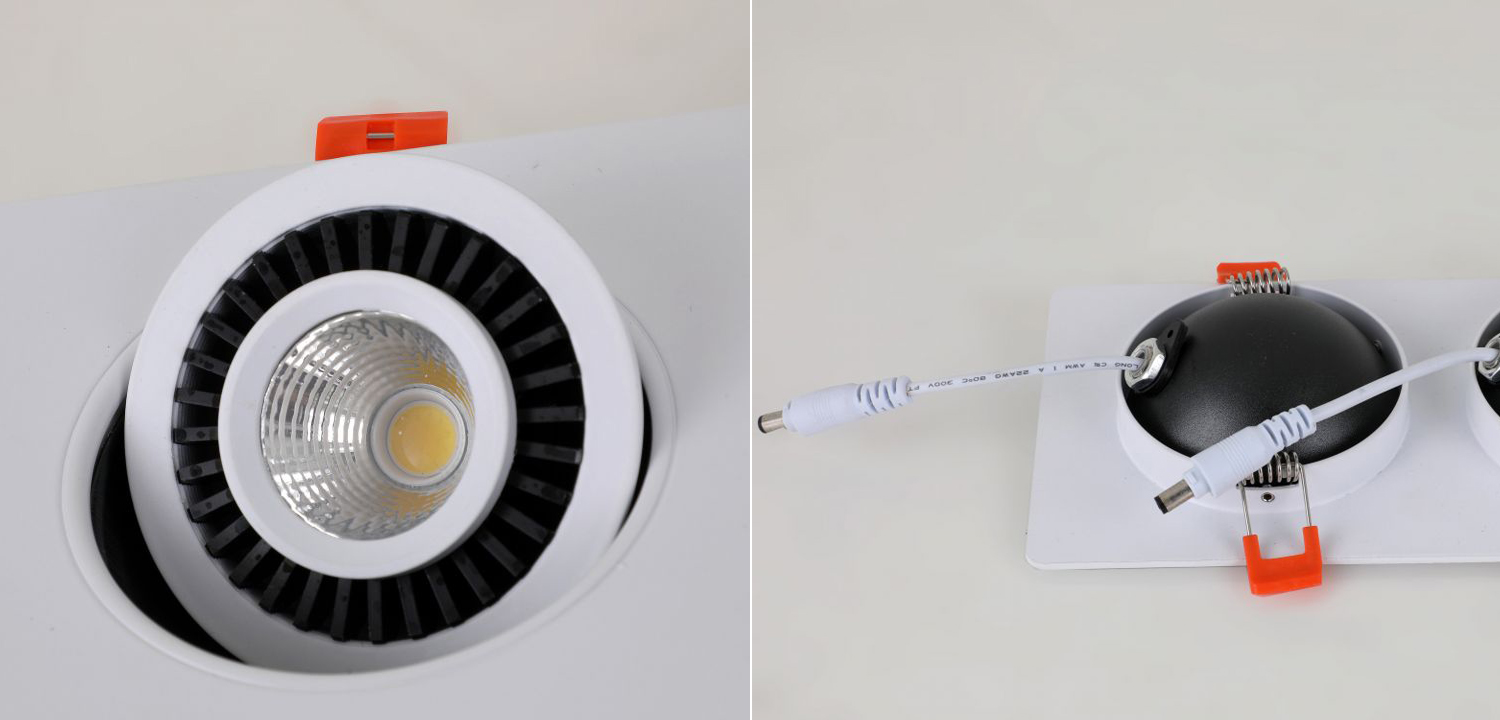 Встраиваемый спот Lance white double - фото