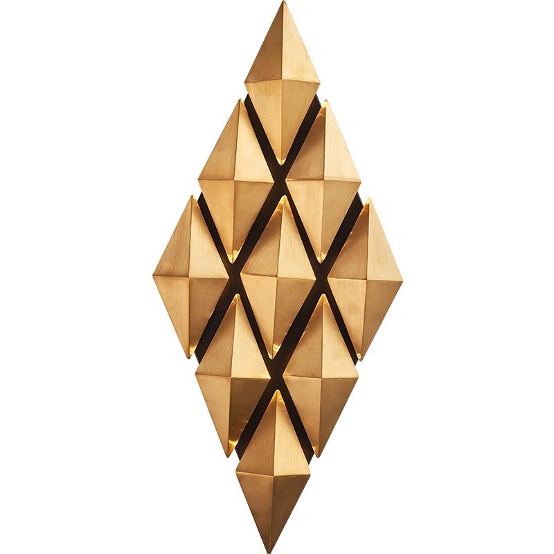 Бра Honeycomb Gold lozenges Wall Lamp Золотой Бра Honeycomb Gold lozenges Wall Lamp Золотой в Барнауле | Loft Concept