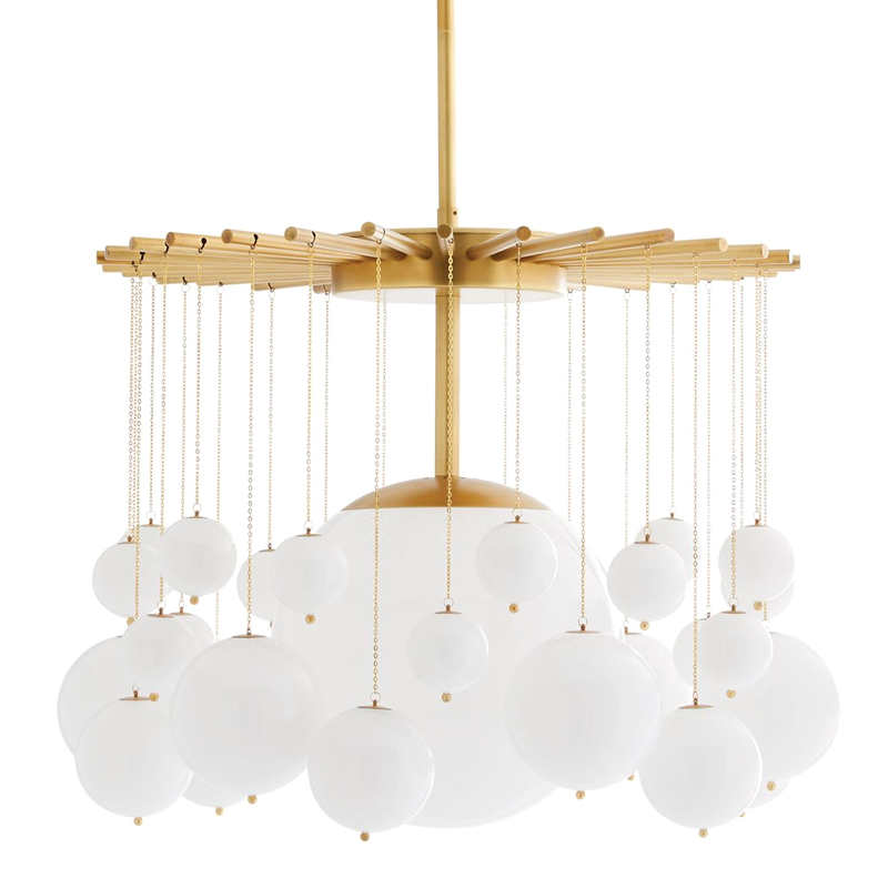 Люстра Arteriors MIRA CHANDELIER Золотой Белый Люстра Arteriors MIRA CHANDELIER Золотой Белый в Барнауле | Loft Concept