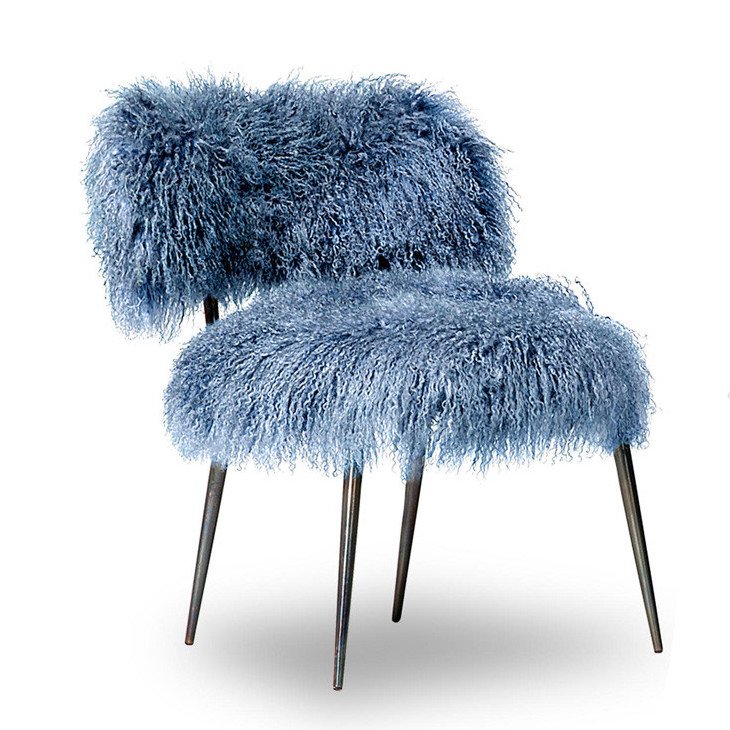 Стул Baxter Nepal Fauteuil Сапфирово-синий Темная бронза Стул Baxter Nepal Fauteuil Сапфирово-синий Темная бронза в Барнауле | Loft Concept