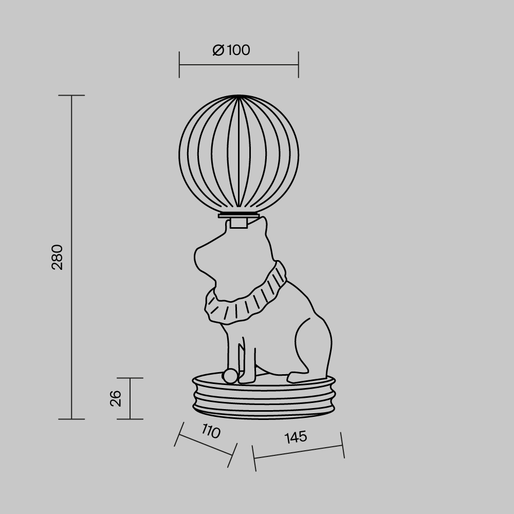 Настольный светильник Senor Capybara 3000К 5Вт в Барнауле
