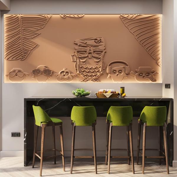 Барельеф OWLS Барельеф OWLS в Барнауле | Loft Concept
