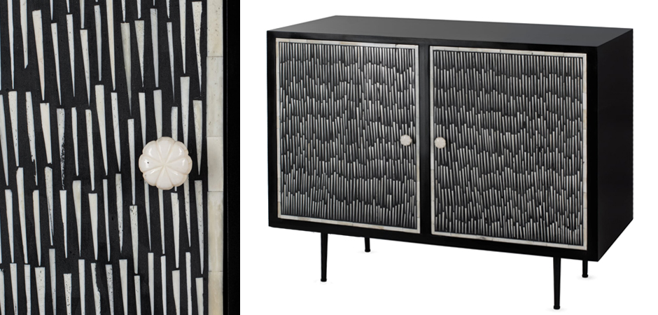 Буфет инкрустированный Inlaid Bone Black and white Буфет инкрустированный Inlaid Bone Black and white - Loft-Concept в Барнауле